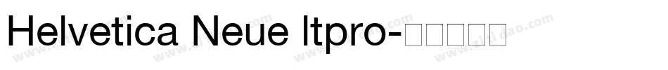 Helvetica Neue ltpro字体转换